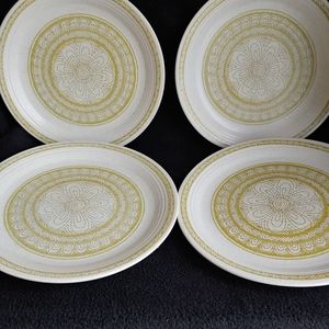 4 Franciscan Plates Earthenware Salad Bread Cerami